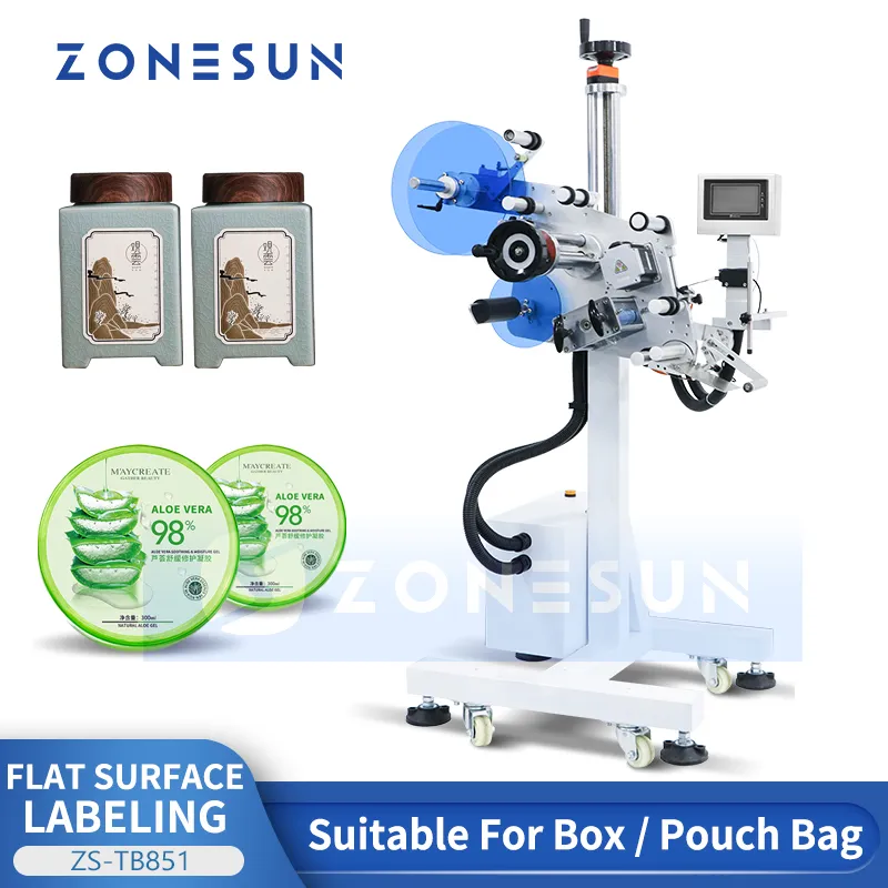 ZONESUN ZS-TB851 Automatic Flat Surface Labeling way...