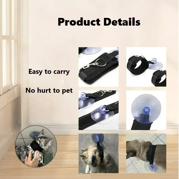 Dog Grooming Pet Bathing Tools Dog Bathing Tether With Suction Cup