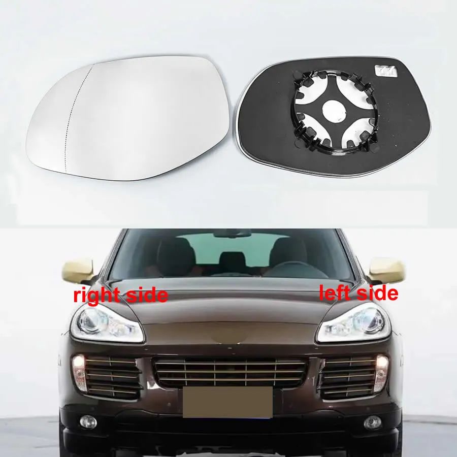 Pour Porsche Cayenne 2006 2007 2008 2009 2010 accessoires de voiture lentilles de rétroviseur lentille en verre réfléchissante avec chauffage