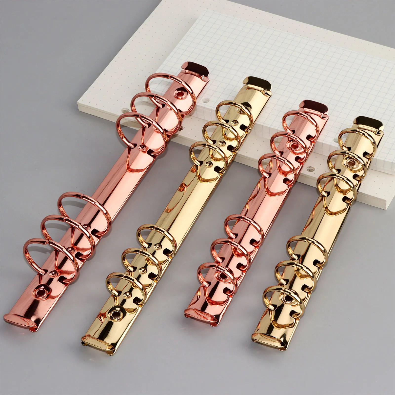 DHgate.com:A6 Rose Gold Metal Binder | 21mm & 30mm Gold Rings | Premium ...