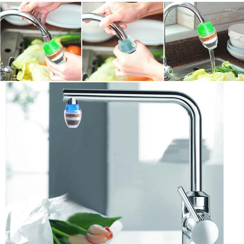 Robinets de cuisine robinet robinet purificateur d'eau 5 couches filtre propre pour anion de charbon actif domestique