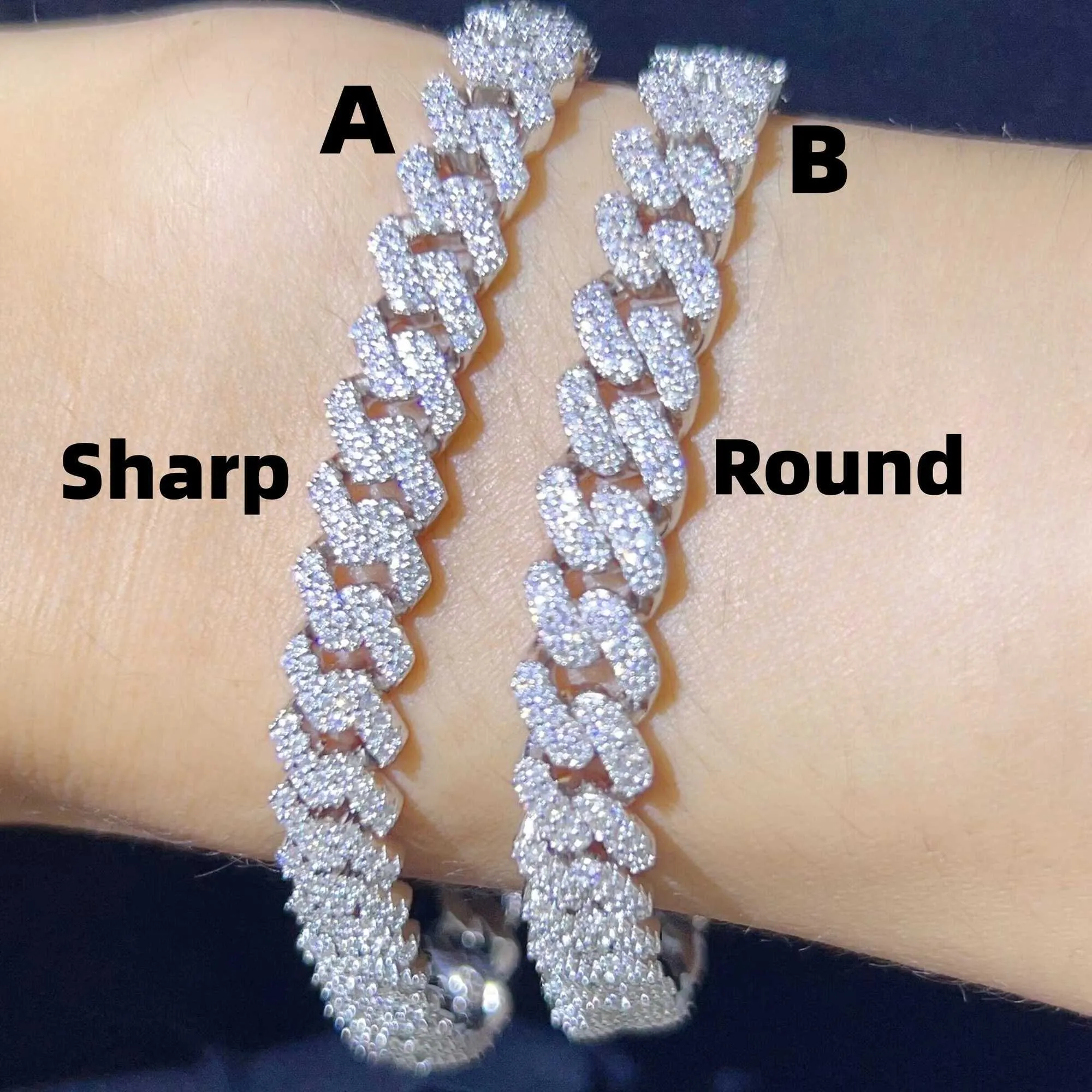 超特価激安 DHgate.com:925 Sterling Silver 8MM 2Rows Round Sharp Design その他