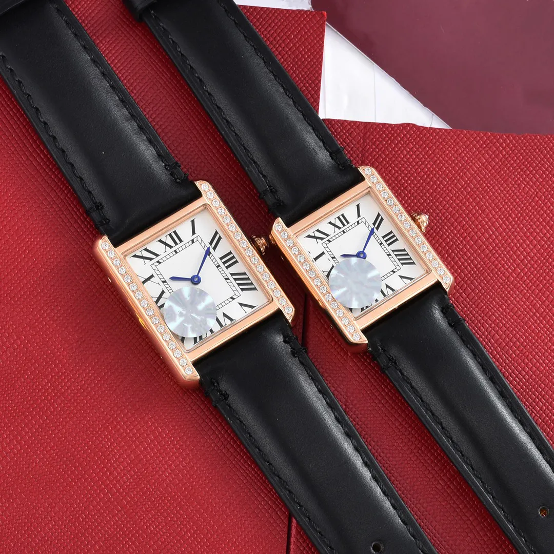 Fashion Classic Gift Vintage Quartz Movement Roman Markers Mens Watch Designer Neutral 27/24MM Watches No Box