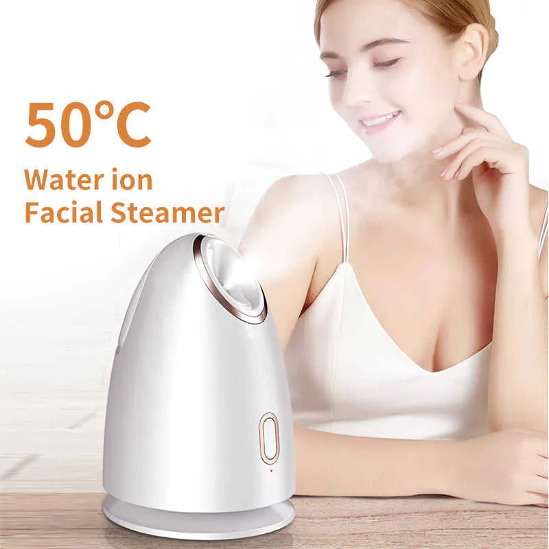 Facial Steamer Home Heating Face Nano Lonic Hot Steam Skin Sauna Moisturizing Cleansing Pores Moisturizer Beauty 230705