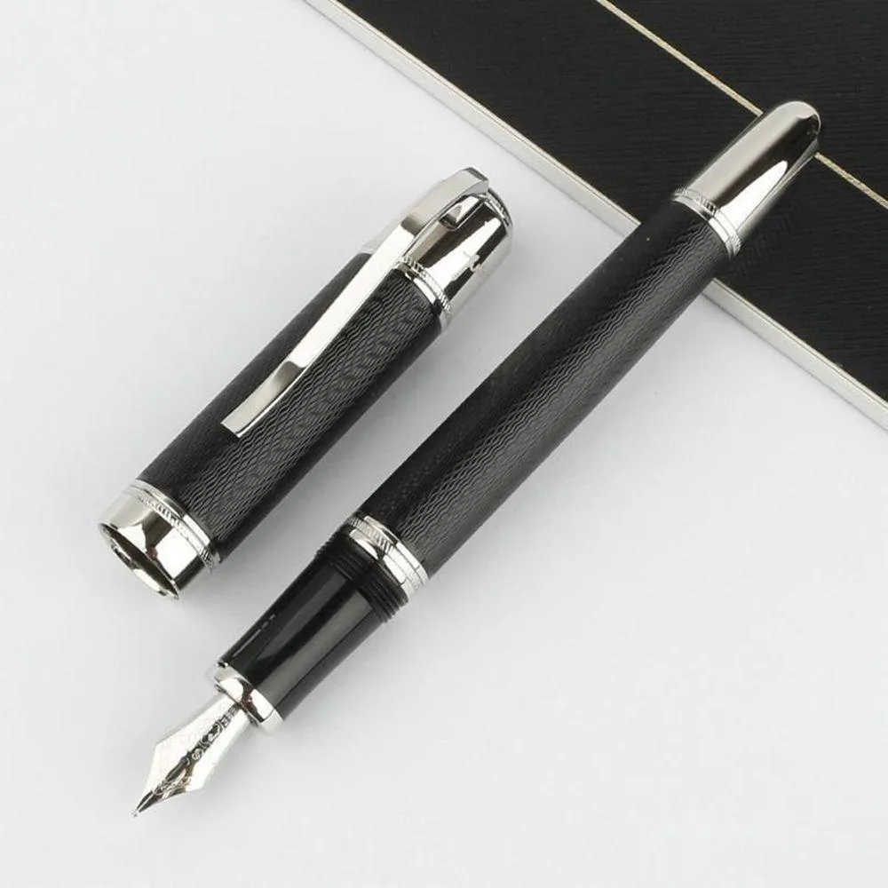 Fountain Pens Yamalang Office Metal Yazar Lacivert Wave Lüks Yüksek End Seri Numarası Kalem Damlası Teslimat Okulu İş Sanayi Dhfza