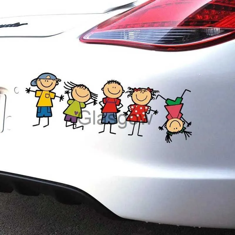 Autoaufkleber Glückliche Familie Autoaufkleber Kinder Spielen Aufkleber  Auto Body Styling Cartoon Vinyl Aufkleber Lustige Dekoration Auto Aufkleber  Zubehör X0705 Von 5,72 €