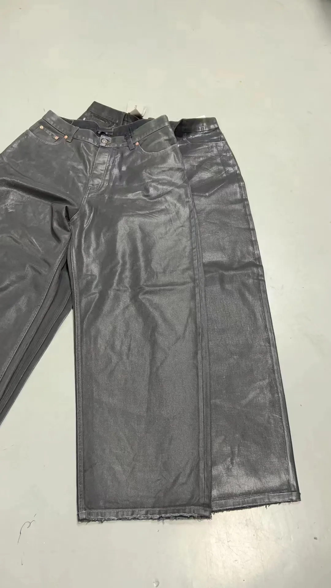 パンツ Waxed coating baggy denim pants archive Waxed coating baggy denim pants archive