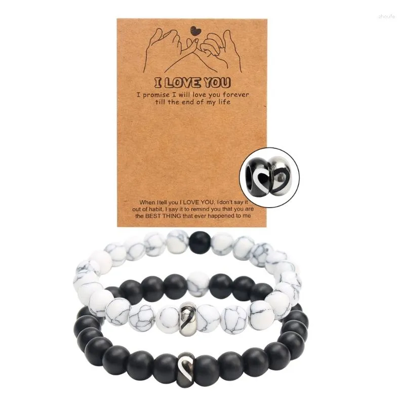 Charm Bracelets Shein For Couples Wristband Set For Boyfriend Or