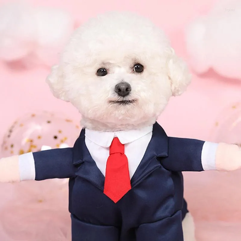 Stylish Bow Tie Dog Apparel Accessories Suit For Weddings And