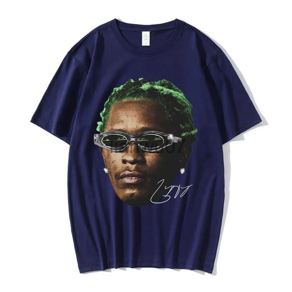 Herr t-shirts rappare Young Thug grafik t män kvinnor mode hip hop street stil tshirt sommar avslappnad kort ärm tee skjorta överdimensionerad j230705