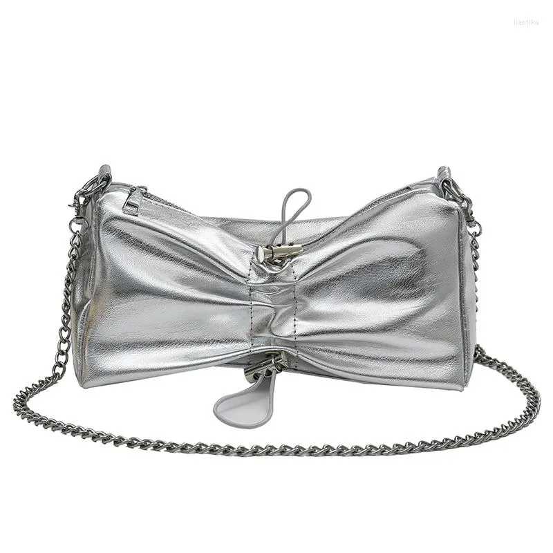 Ladies silver top evening bags