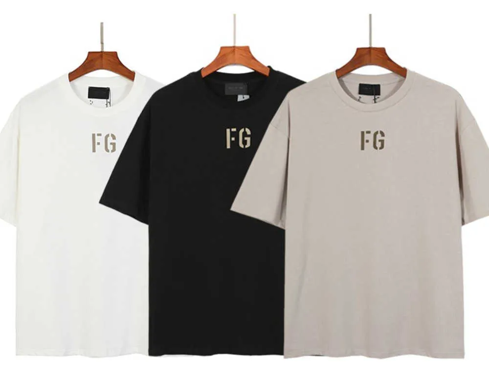 23 디자이너 New Ess 남자 티셔츠 티셔츠 스타일리스트 편지 인쇄 승무원 목 캐주얼 패션 브랜드 여름 통기성 남성 여자 T 셔츠 올리드 컬러 탑 티스
