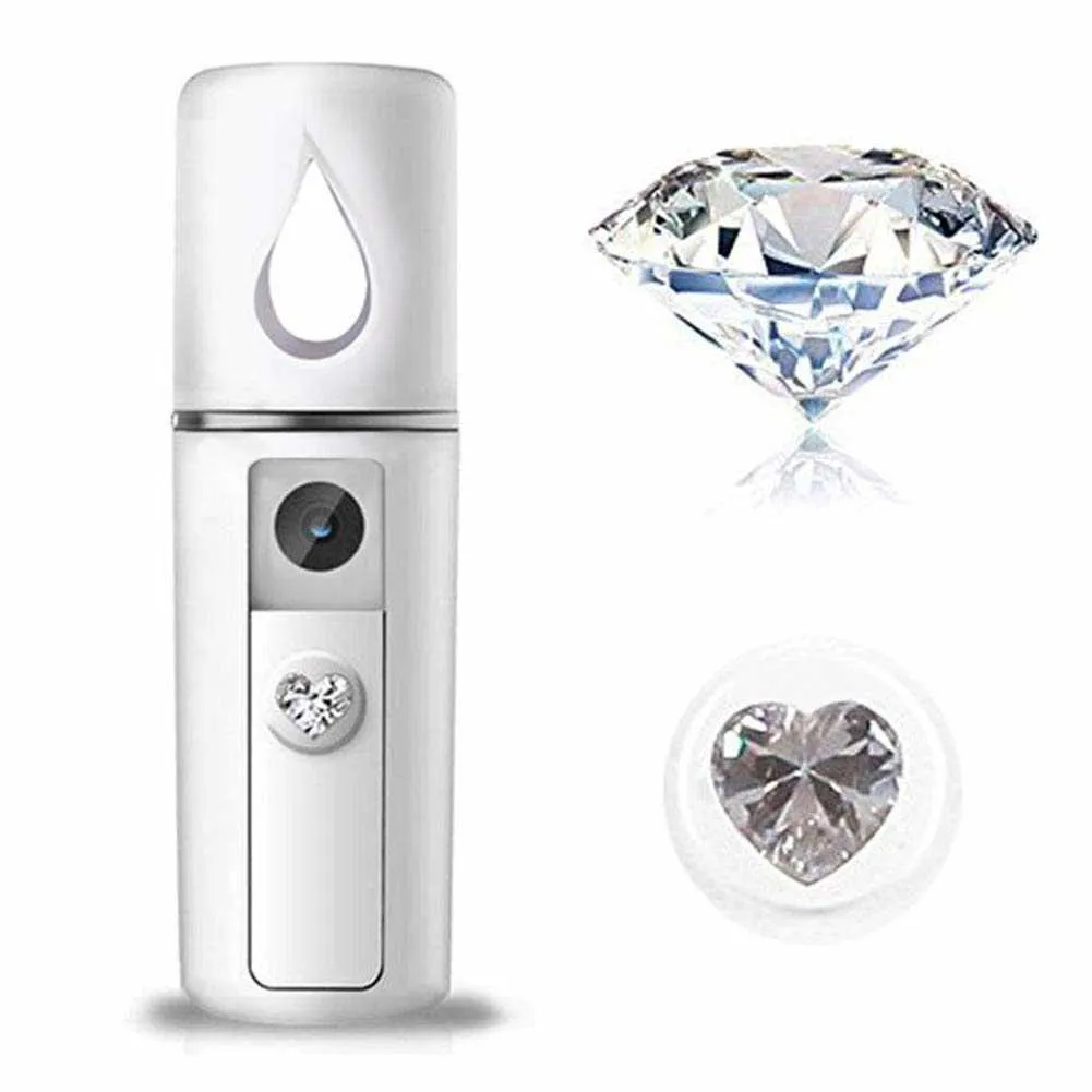 Facial Steamer 20ml Nano Cold Spray Rosto Mini Portátil Usb Recarregável Abs Umidificador Nebulizador Beauty Cool Mist Ferramentas de Cuidados com a Pele 230705