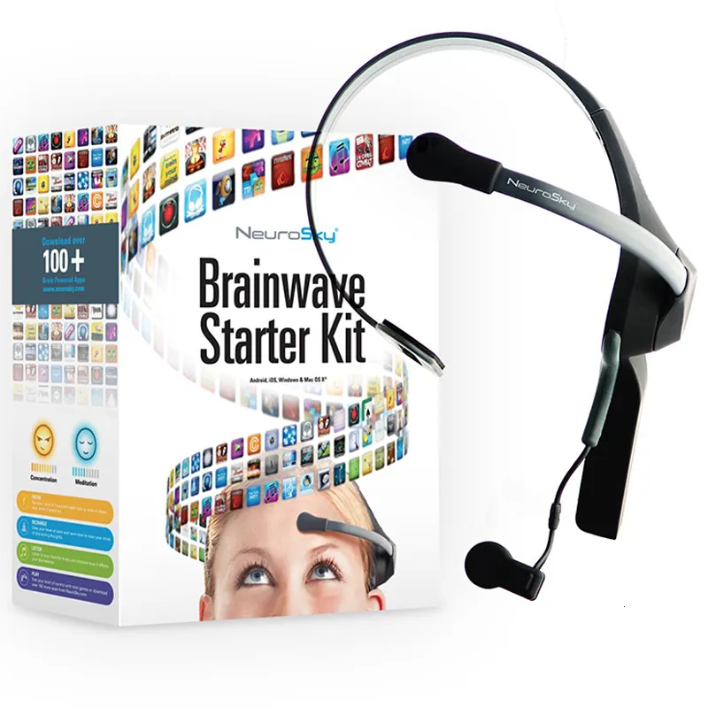 Jouets intelligents Mindwave Mobile 2 EEG Casque Brainwave Starter Kit Mind Control Brainlink Device Support SDK Secondaire développer cerveau machine 230704