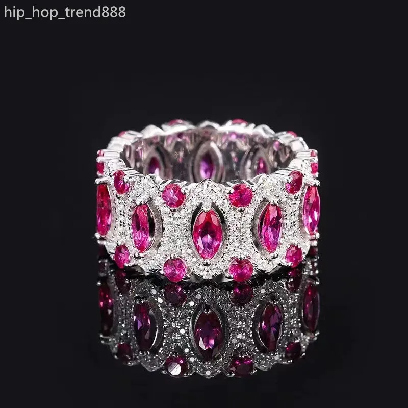 Choucong Tail Большие обручальные кольца с бриллиантами, ювелирные изделия, настоящее 100% твердое кольцо из стерлингового серебра с сапфиром изумрудной огранки, муассанит, женское обручальное кольцо