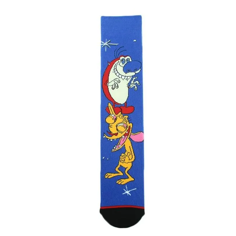 mens socks men women cotton funny colorful cartoon character happy pattern creative calcetines hombre divertido skarpetki sokken