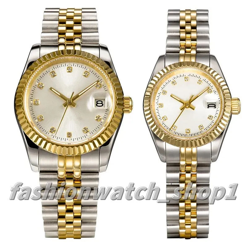 Montre de Couple pour Hommes et Femmes Quartz Électronique Mécanique Automatique 28/36/41/mm Acier Inoxydable Saphir Etanche Lumineux Luxe Mode Montre de Couple