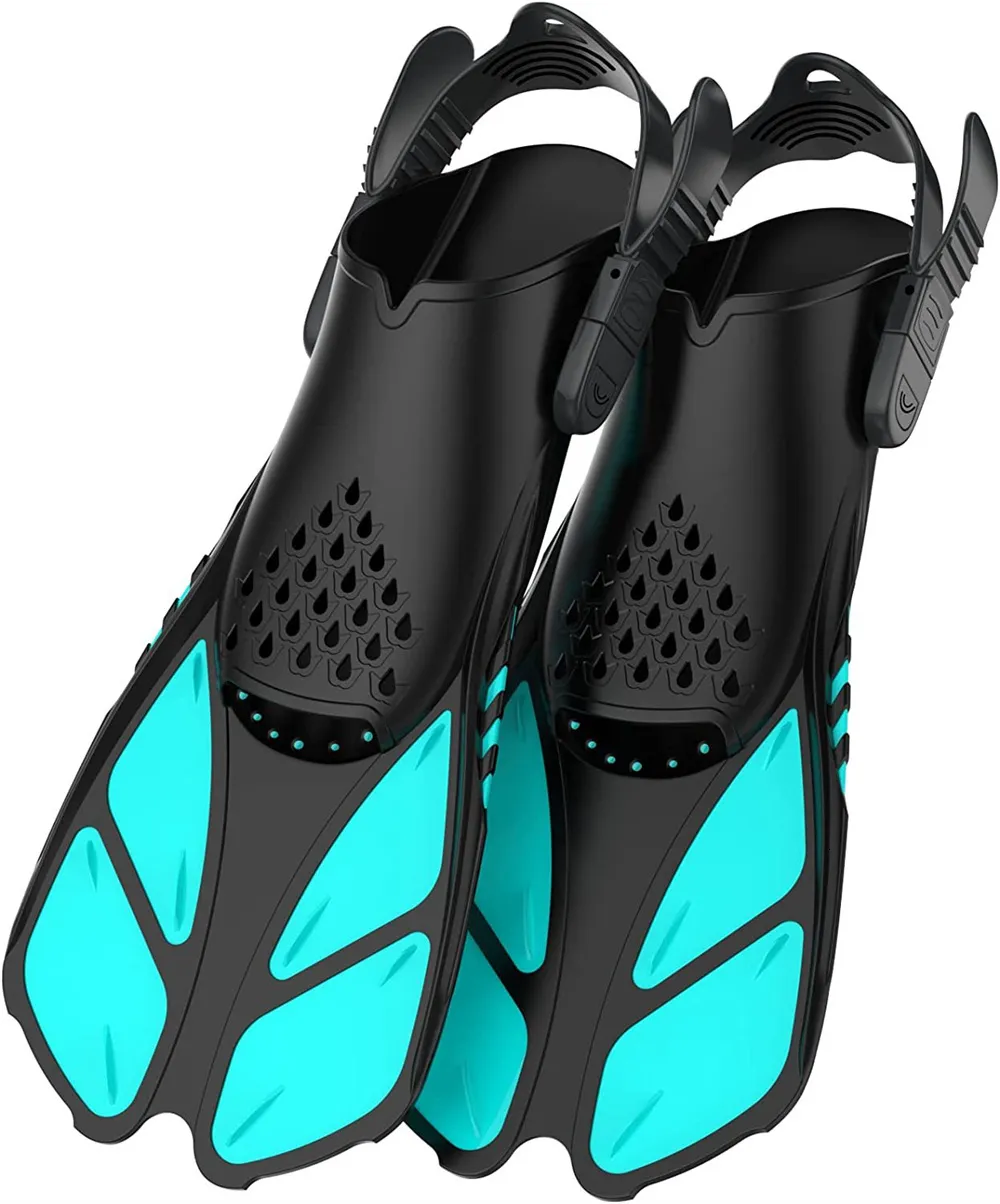 Finler Eldivenleri Yüzme yüzgeçleri dalış yüzgeçleri şnorkelli özel ayarlanabilir konfor yetişkin çocuklar su sporları ekipmanları 230704 kullanabilir