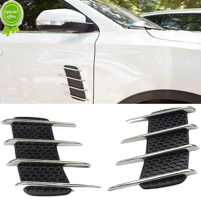 ABS Black Shark Shape Side Fender Air Flow Scoop Vent Cover – Fits GMC Sierra