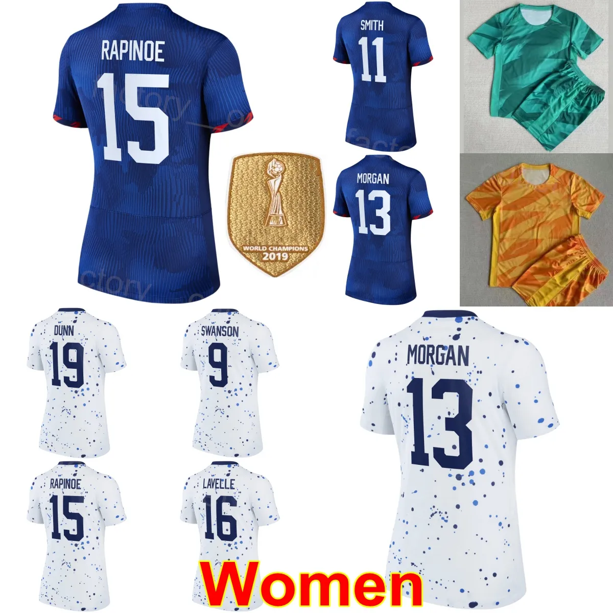 Femmes Megan Rapinoe Jersey Équipe nationale de football Julie Ertz Alex Morgan DUNN LLOYD HEATH PRESS LAVELLE Williams Thompson Smith Rodman Maillot de football Kits MeiGuo