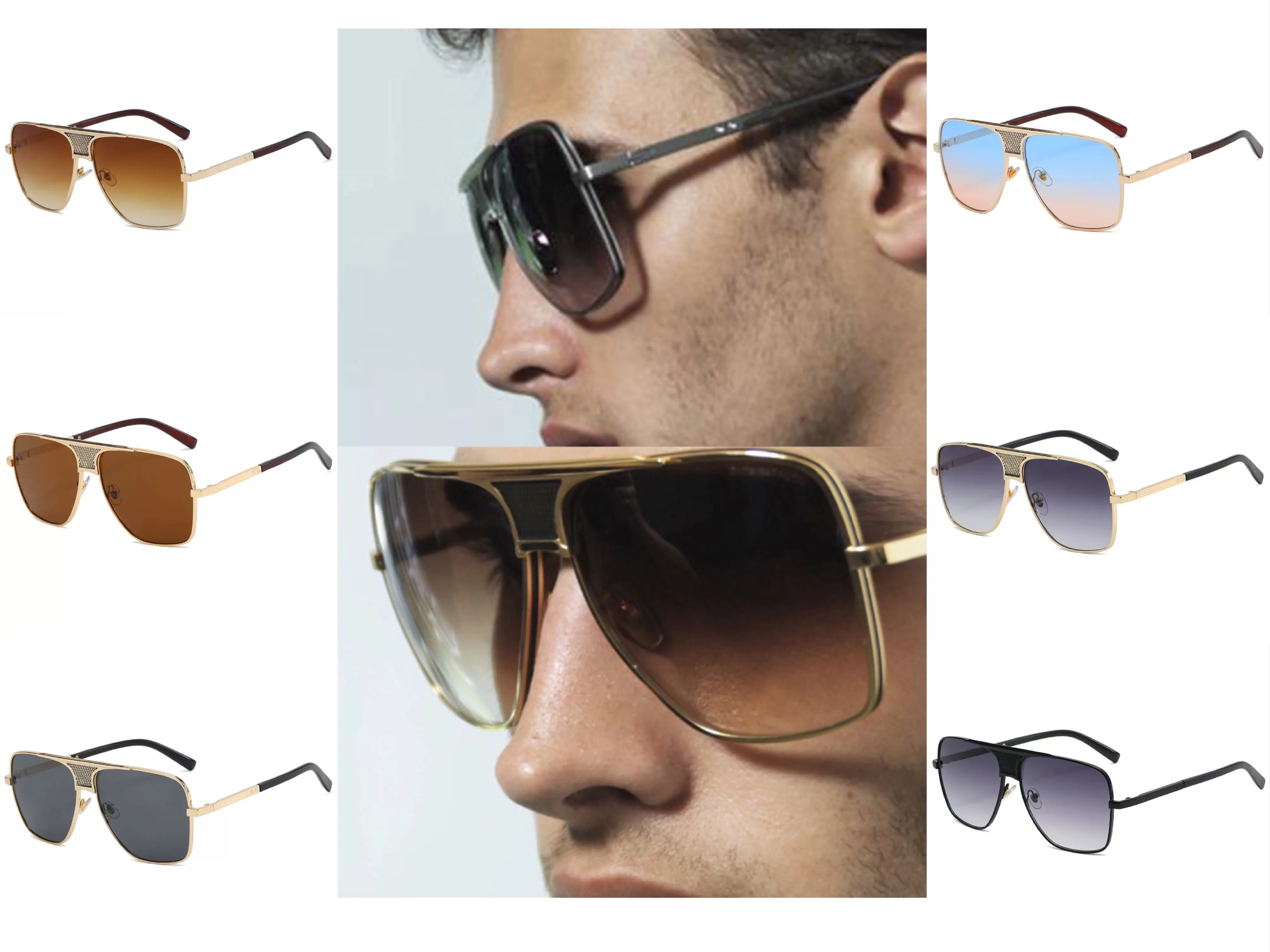 Klassische quadratische DI-polarisierte Designer-Sonnenbrille, unverzichtbare Geschenke für Damen und Herren, TA, UV400, Fahren, Reisen