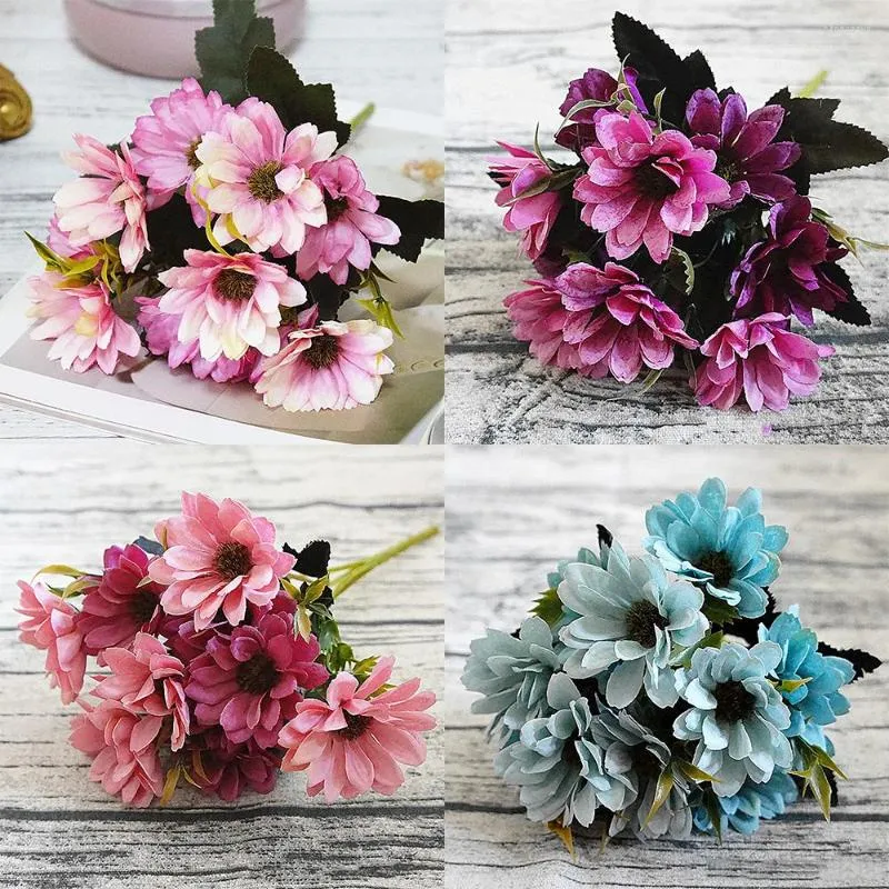 30CM Silk Daisy Small Fake Flowers Head For Wedding, DIY Wreath, Scrapbook,  And Craft Decoration From Nanguaguo, $10.65