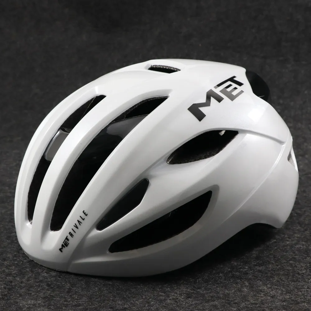 Casques de vélo MET Rivale Casque de vélo Ultralight Casque de vélo de route Racing Sports de plein air Casques de vélo de montagne Femmes et hommes Chapeaux d'équitation 230704