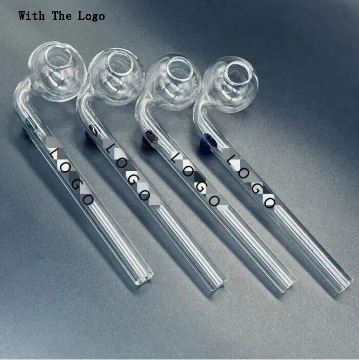 Curved glass pipes hookahs Oil Burners Pipes with Different Colored Balancer Water Pipe smoking GA2 With The LOGO