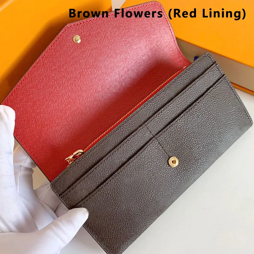 Designer Wallet Envelope style Long flap Wallet leather Card Holder for men and women with box M60531