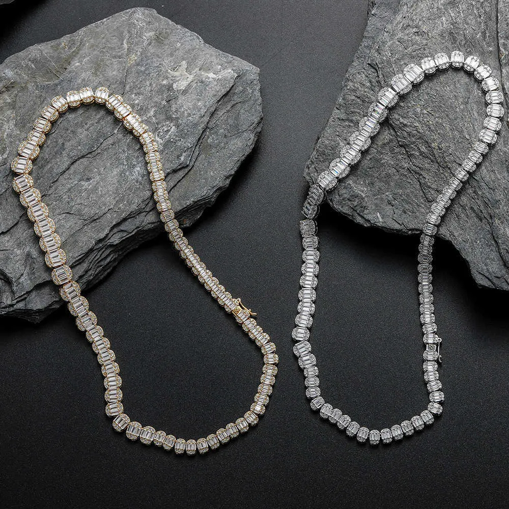 Collana Hip Hop ANKH Collana Uomo Con Ciondolo ANKH E Catena Tennis Miami Cuban - Set Placcato Zircon, Regolabile 16-26 Pollici Ankh Gods Of Egypt - Foto 13