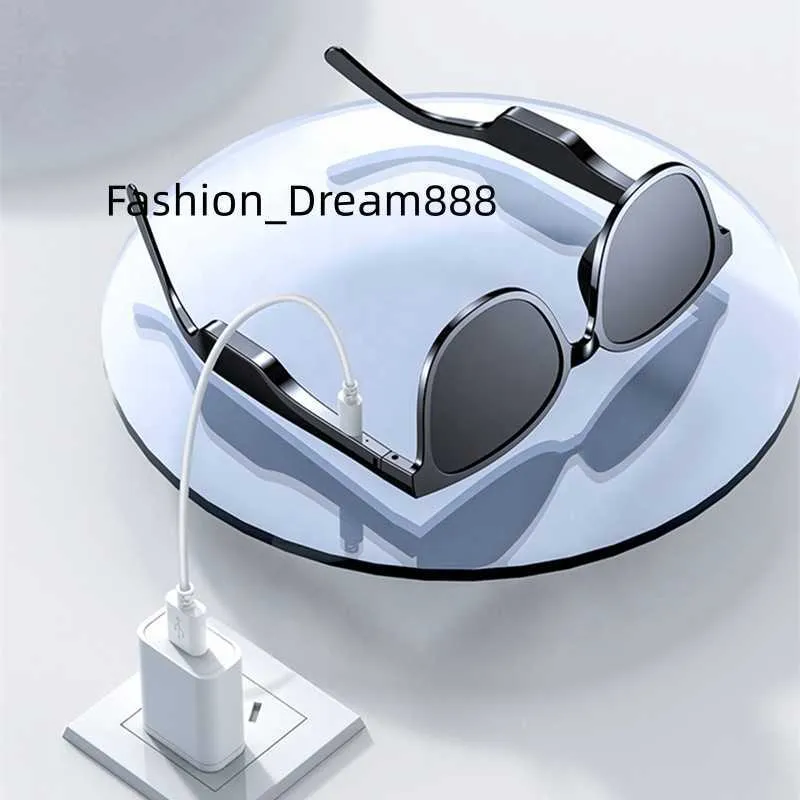 Cuffie con altoparlante wireless Gafas Cuffie TWS Musica 5.0 Occhiali intelligenti Vetro digitale Audio Occhiali da sole con dente blu Occhiali da sole intelligenti