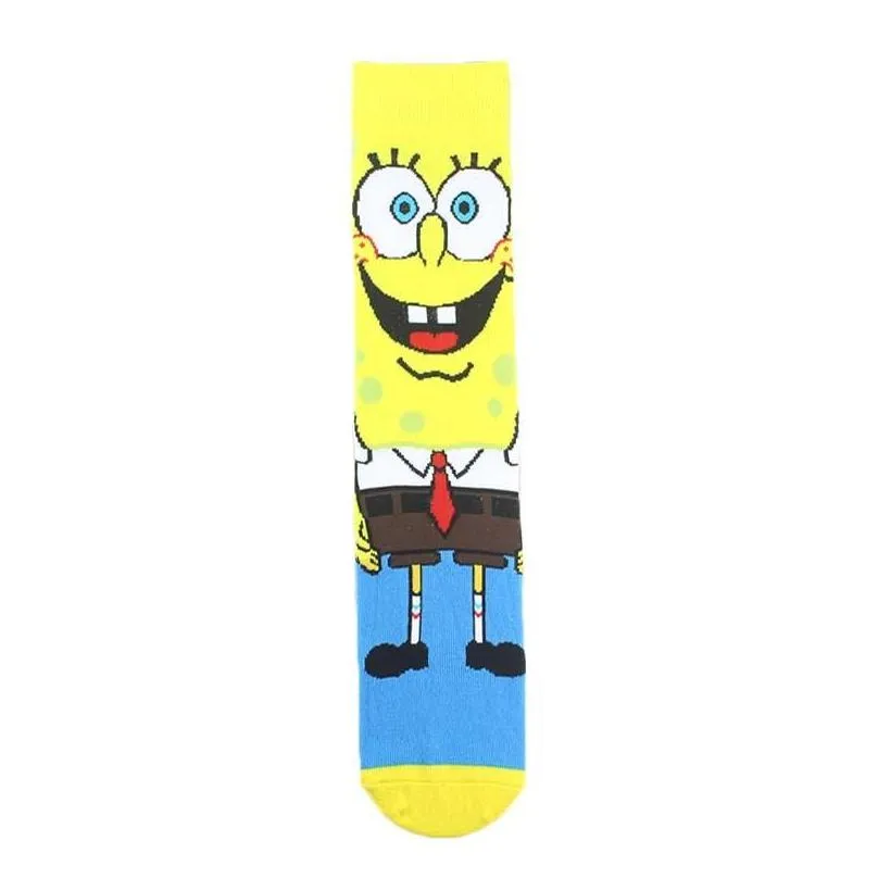 mens socks men women cotton funny colorful cartoon character happy pattern creative calcetines hombre divertido skarpetki sokken