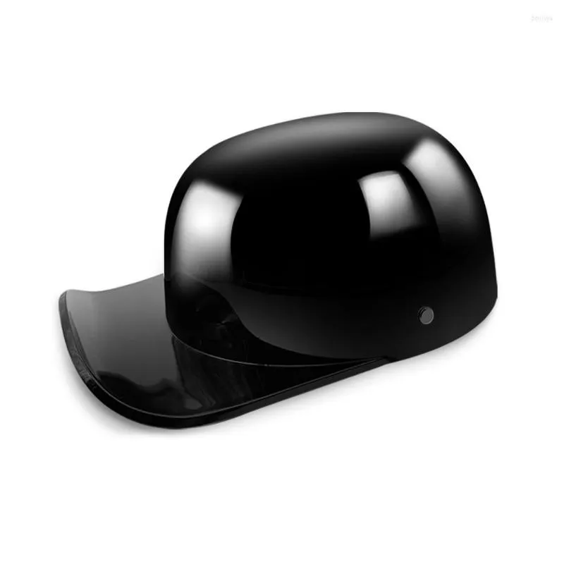 Retro Baseball Cap Motorcycle Half Helmet Open Face Scooter Moped