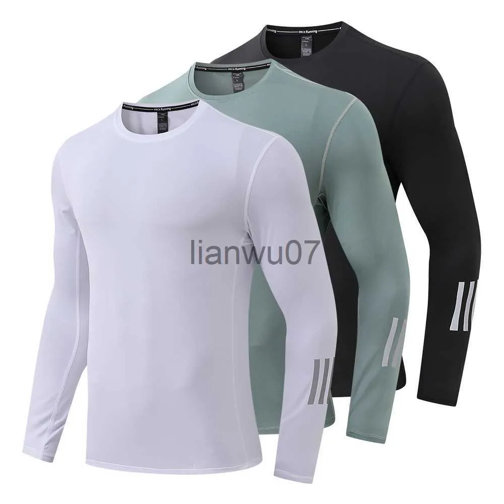 Men's T-Shirts New Men's Sports TShirt QuickDrying Compression Long Sleeve Shirts Adapt To Fitness Gym Outdoor Cycling Running Tight T Shirt J230705