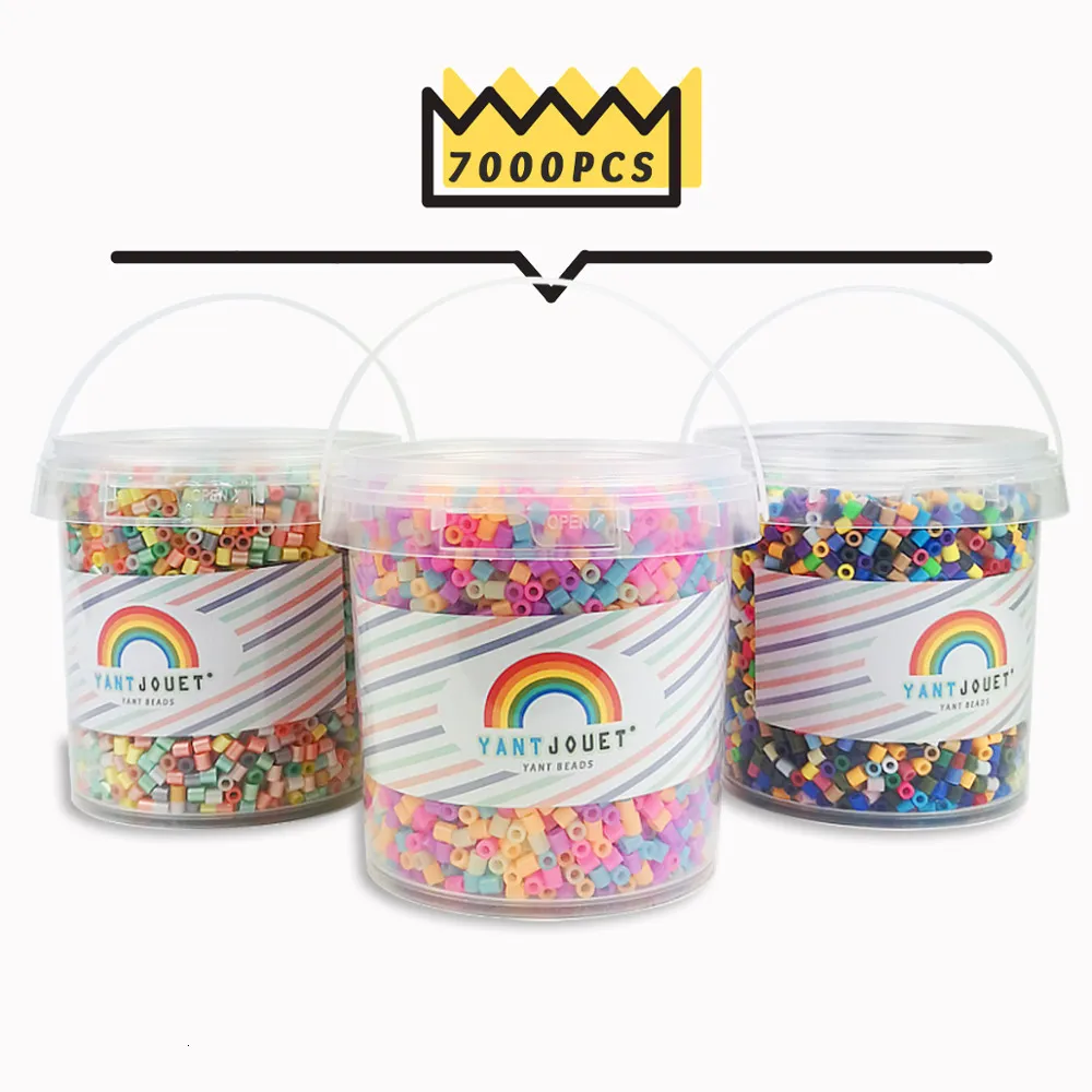 3D Buzzles Yantjouet 7000pcs Lot 5mm Beads 20Colors Kids S Toys Iron for Kids Hama Diy Fuse Gift 230704
