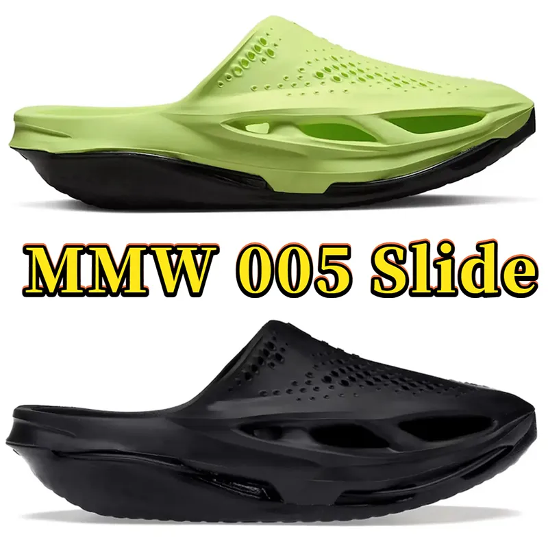 2023 MMW 005 SLIDES SLIPPERS MEN SANDALS SANDALS FLIP FLIP FLOPS COWNED SLIDE في الهواء الطلق شاطئ داخلي شبثر فولت فولت عظم العظم شرائح أزياء شاطئ