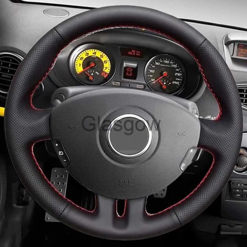 Coprivolante In Vera Pelle Auto Con Ago E Filo, Diametro 37-38 Cm - Cucito Fai Da Te Per Volante, Antiscivolo