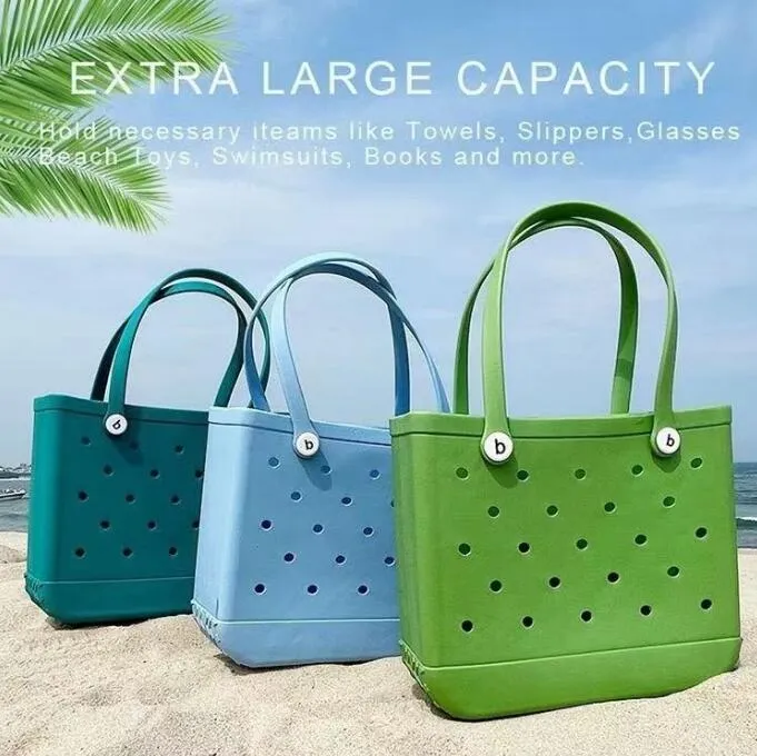 2023 Fashion Bogg Bag Luxury Organizer in plastica PVC Borse da spiaggia con cesto impermeabile Borse da donna Borse a tracolla Borse a tracolla Borsa da shopping di grandi dimensioni