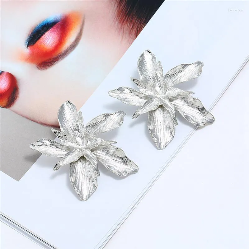 Boucles d'oreilles à tige 1 paires alliage de mode créatif multicouche floral pour femmes bijoux coréens enfants filles cadeaux boucle d'oreille vêtements accessoires