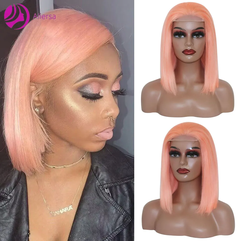 Glue Free Wig Body Wavy Lace Front Wig Women's Front Wig Human Hair Glue  Free Front Wig Human Hair Breathable Cap Wig Hair Curtain 