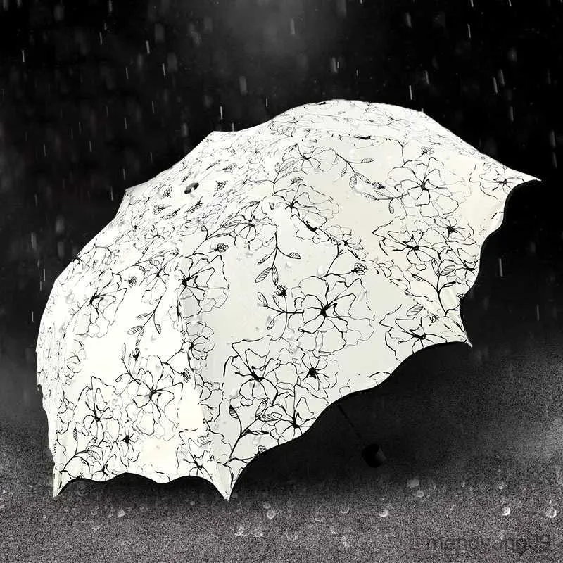 Regenschirme Damen-Regenschirm, faltbar, Blumenmuster, Spitze, Mädchen, sonnig, regnerisch, weiblich, Sonnenschirm für kreatives Geschenk, Anti-UV, wasserdicht, R230705