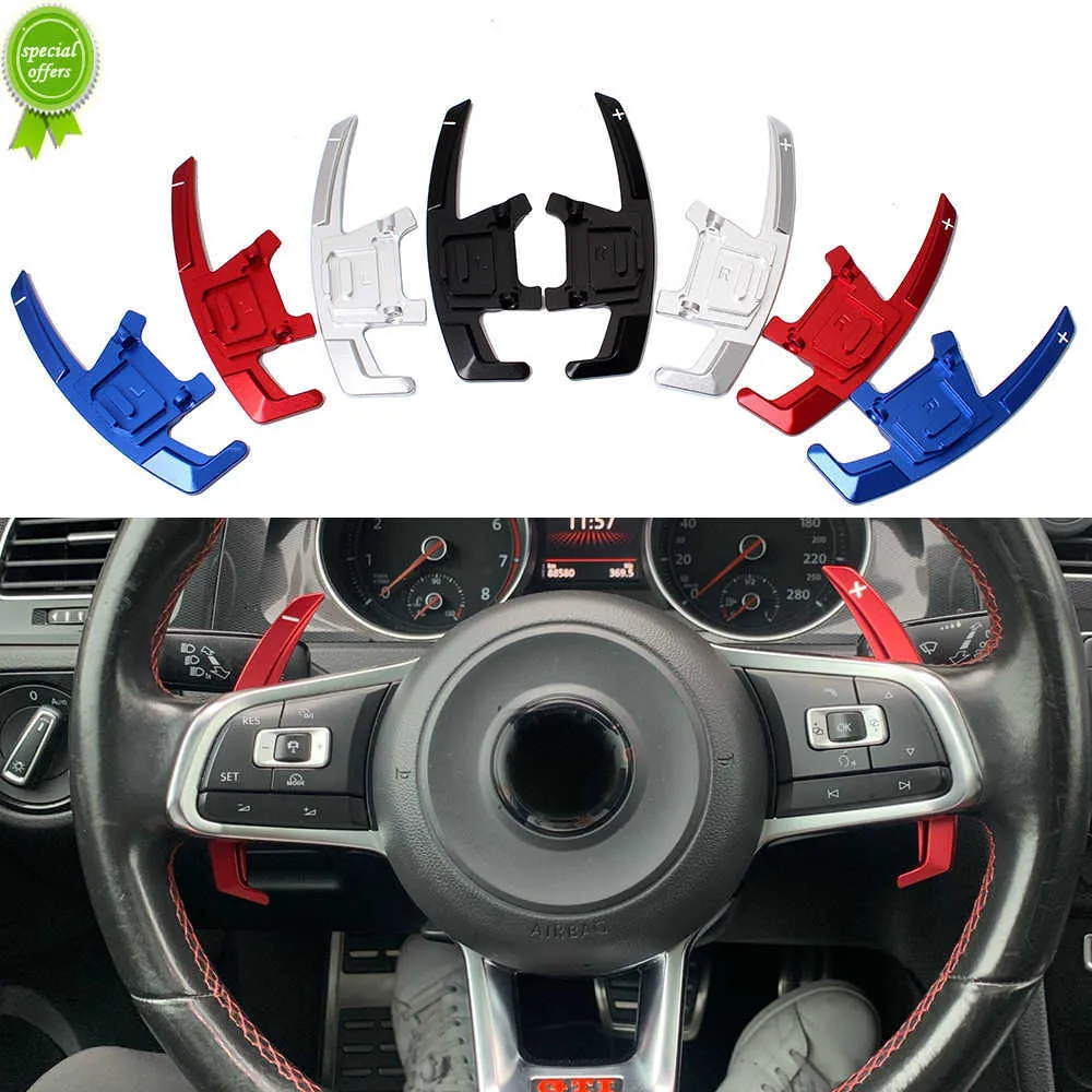 Novo 2X Substituição Volante Shift Paddle Shifter Para VW GOLF GTI R GTD GTE MK7 POLO GTI Scirocco Tiguan Rline PASSAT T-ROC