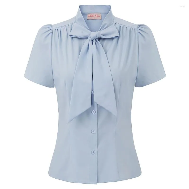 Camicette da donna BP Camicetta da donna Camicie con bottoni Eleganti Eleganti Camicia a maniche corte a fiori tinta unita decorata con fiocco Roupas