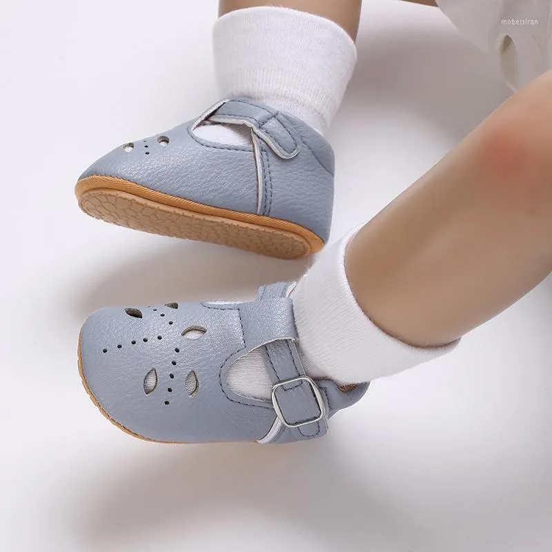 First Walkers Baby Sweet Shoes Infant Toddler Gomma antiscivolo Soft-Sole Flat PU Walker 0-18 mesi Born Princess