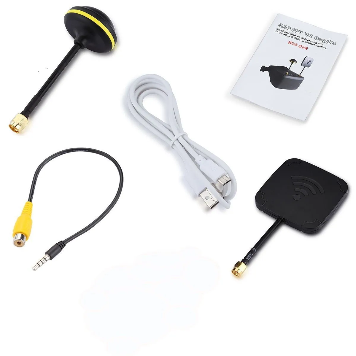 Casque FPV EV800D - Écran 5 Pouces, Diversité, DVR, 5,8G 40CH, Pour Drones RC