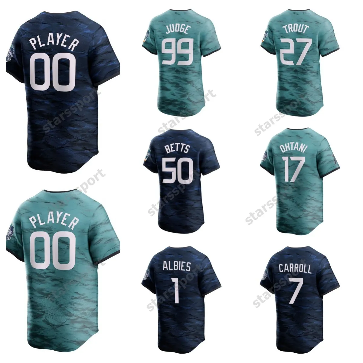 2023 Jersey de baseball de jeu Star Game Shohei Ohtani Mookie Betts Ronald Acuna Jr. Aaron juge Ken Griffey Jr. Corbin Carroll Freddie