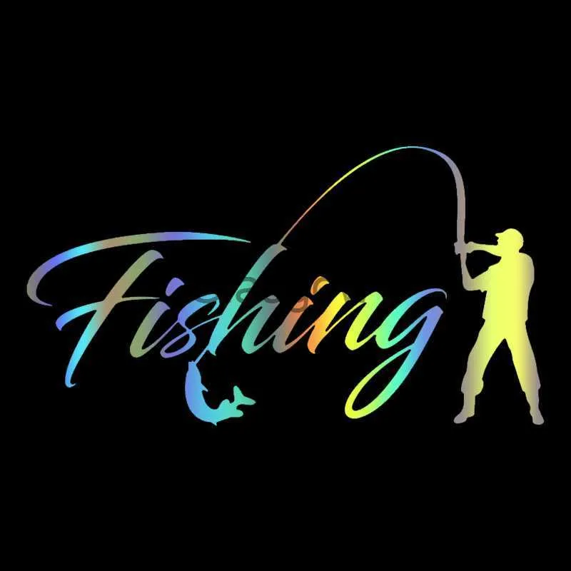 CK3120#2011cm Fishing Funny Fishing Bumper Stickers Vinyl Decals For  Bumper, Rear Window White/Black Auto Sticker X0705 From Glasgow, $6.6