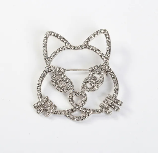 Broche Créateur Bicolore Dorée Et Argentée - Alliage 2 Microns, Signée, Occasion Bon état