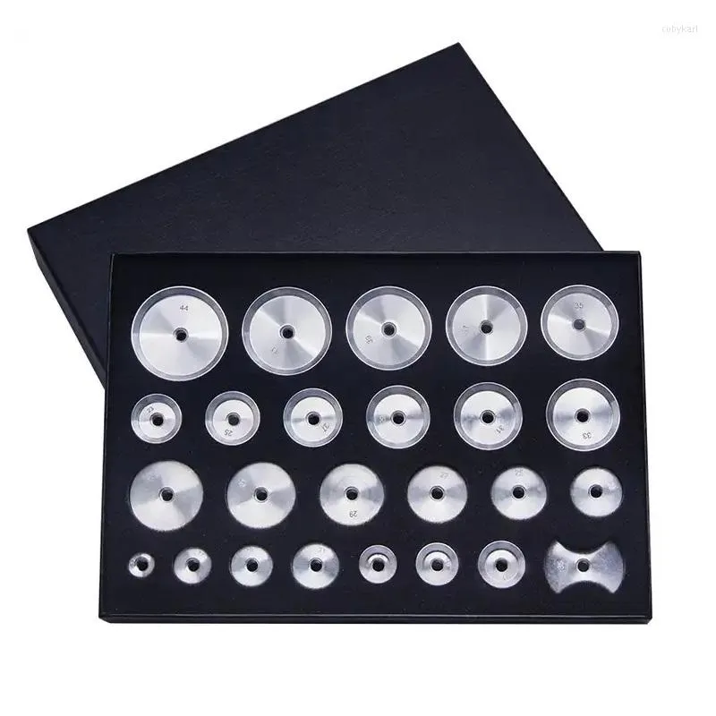 Watch Repair Kits 25Pcs Back Case Metal Aluminum Closer Press Tool Professional Presser Set