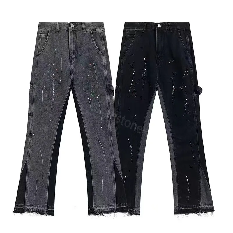 Tech Men's Jeans Mens Dept Galleryesスウェットパンツスペックレタープリントコットンの女性カップ